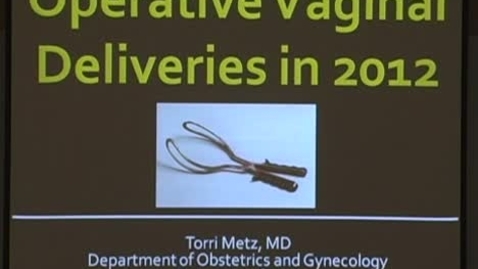 Thumbnail for Operative Vaginal Deliveries in 2012