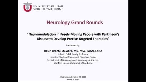 Thumbnail for Neuromodulation in Freely Moving People with Parkinson's Disease to Develop Precise Targeted Therapies