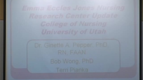 Thumbnail for 09/13/13 - Ginny Pepper &amp; Bob Wong