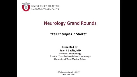 Thumbnail for Cell Therapies in Stroke