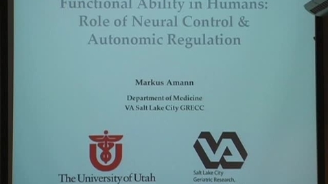 Thumbnail for Functional ability in humans: role of neural control &amp; autonomic regulation