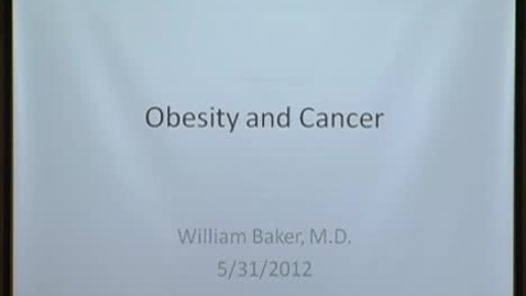 Thumbnail for Obesity &amp; Cancer