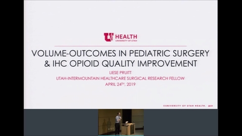 Thumbnail for 4/24/16 Update: Surgical Research Year