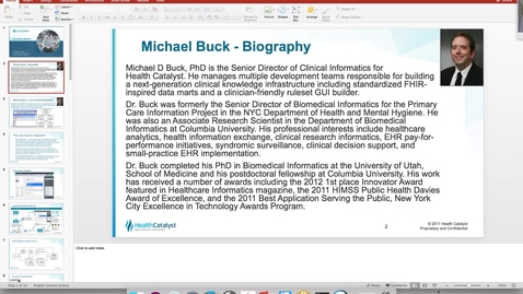 Thumbnail for DBMI Business Seminar- Michael Buck, PhD