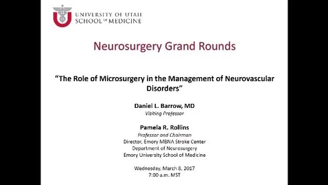 Thumbnail for Neurosurgery Grand Rounds 03-08-2017