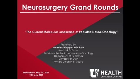 Thumbnail for The Current Molecular Landscape of Pediatric Neuro-Oncology