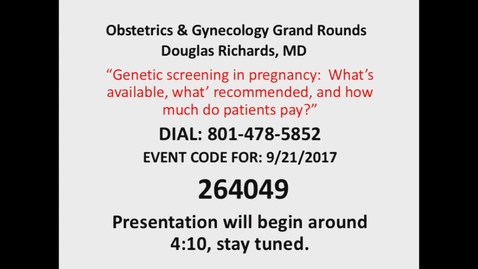 Thumbnail for Prenatal genetic testing in obstetrics