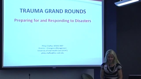 Thumbnail for Preparing for &amp; Responding toDisasters September 10, 2013