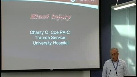Thumbnail for Blast injury September 21, 2011