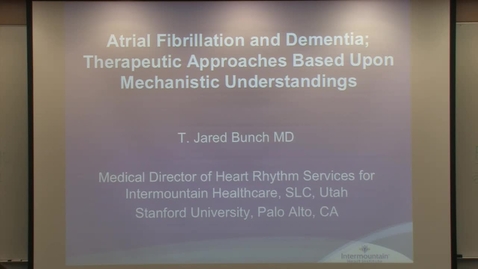 Thumbnail for Atrial fibrillation &amp; dementia: therapeutic approaches based upon mechanistic understandings
