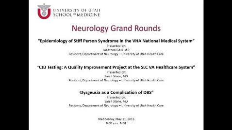 Thumbnail for Epidemiology of Stiff Person Syndrome