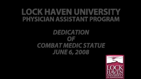 Thumbnail for Lock Haven Combat Medic Statue Dedication