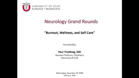 Thumbnail for Burnout, Wellness, and Self Care