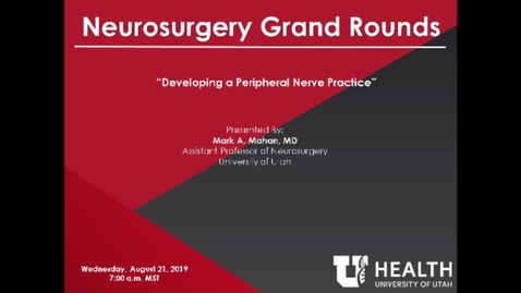 Thumbnail for Developing a Peripheral Nerve Practice