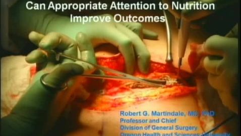 Thumbnail for 03/13/2013 - Surgical Nutrition