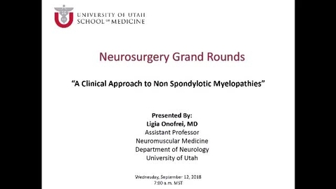 Thumbnail for A Clinical Approach to Non Spondylotic Myelopathies