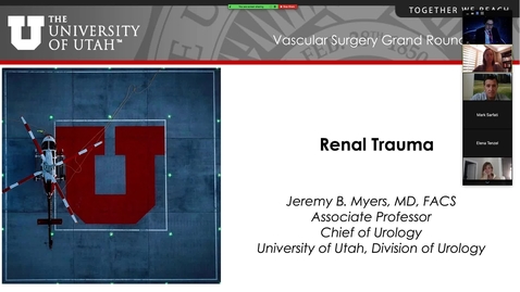 Thumbnail for Renal Trauma for Vascular Surgeons 2020