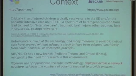 Thumbnail for entry Clinical Research Informatics in Pediatric Critical Care