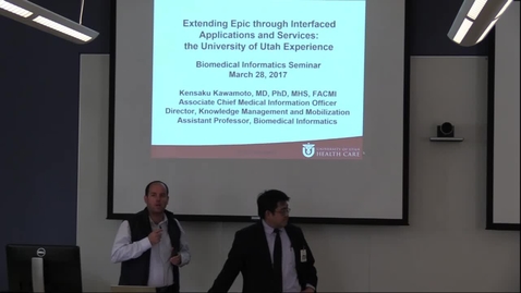 Thumbnail for DBMI Business Seminar- Kensaku Kawamoto, MD, PhD, MHS, FACMI