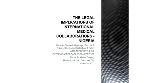 Thumbnail for Aima Akporiaye, JD