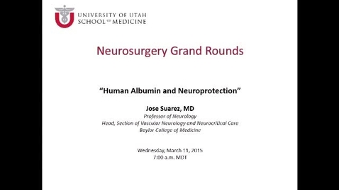 Thumbnail for Human Albumin &amp; Neuroprotection