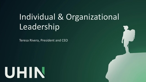 Thumbnail for entry Individual &amp; Organizational Leadership