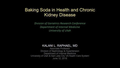 Thumbnail for entry Baking soda in health &amp; chronic kidney disease