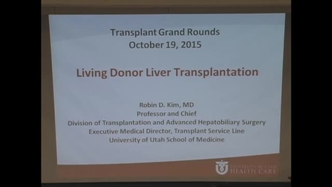 Thumbnail for Living donor liver transplantation