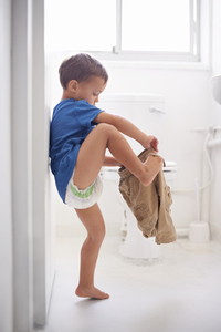 Young Teen Boy Wearing Diapers