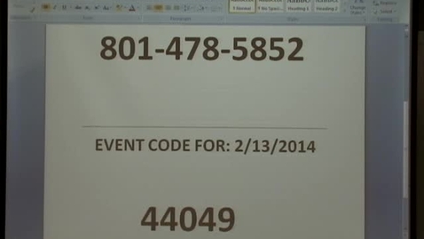 Thumbnail for 02/13/14 - Megan Link - Treatment of Female Infertility