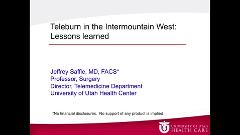 Thumbnail for Jeffrey Saffle, MD, FACS