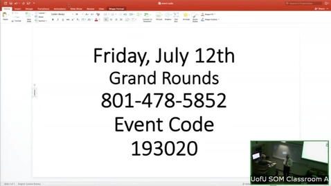Thumbnail for 7/12/19 Staging Squamous Cell Carcinoma: predicting disasters in Western Colorado