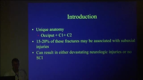 Thumbnail for Occipitocervical Trauma