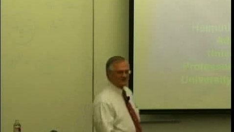 Thumbnail for Advanced Communication Infrastructure for Pre-Hospital EMS Care | Helmuth F. Orthner, PhD, FACMI, former professor of Health Informatics in the Dept. of Health Services Administration at the University of Alabama at Birmingham | 2009-02-12