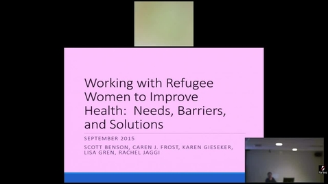 Thumbnail for Working with Refugee Women to Improve Health