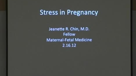 Thumbnail for Stress in pregnancy
