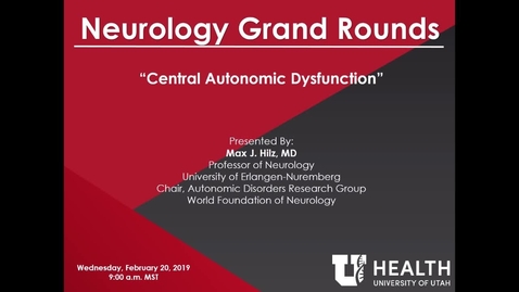 Thumbnail for Central Autonomic Dysfunction