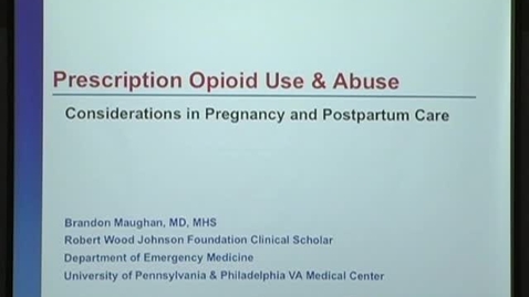 Thumbnail for Prescription Opioid Use &amp; Abuse