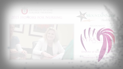 Thumbnail for entry Paula Strasburg MountainStar Healthcare Honoree
