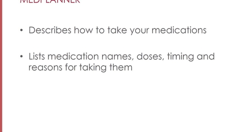 Thumbnail for Introduction to the Med Planner