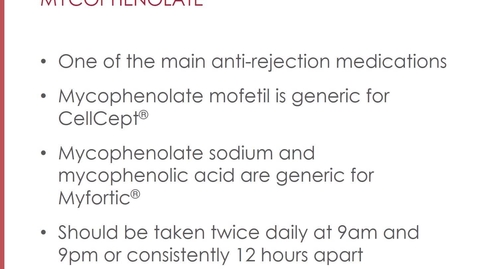 Thumbnail for entry Mycophenolate