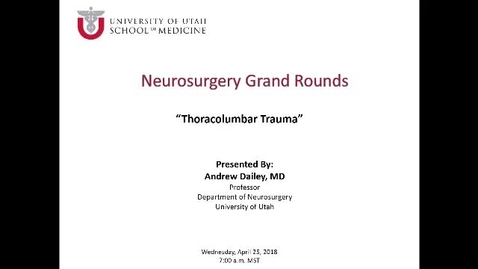 Thumbnail for Thoracolumbar Trauma