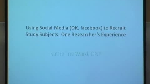 Thumbnail for 11/18/11 - Katie Ward