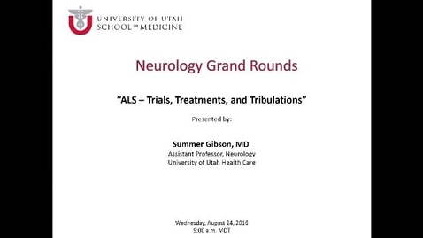 Thumbnail for ALS - Trials, Treatments, and Tribulations