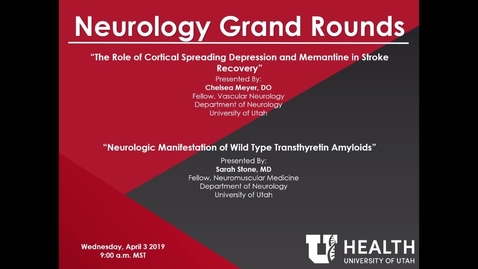 Thumbnail for The Role of Cortical Spreading Depression and Memantine in Stroke Recovery / Neurologic Manifestations of Wild Type Transthyretin Amyloidosis