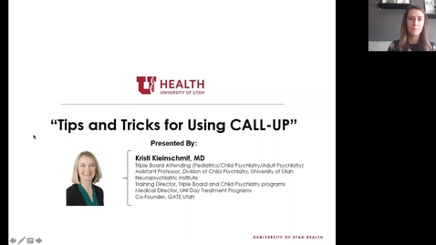 Thumbnail for Tips and Tricks for Using CALL-UP