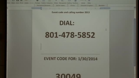 Thumbnail for 01/30/14 - Leah Torres - Patient Advocacy: Our responsibilities beyond &amp; clinic