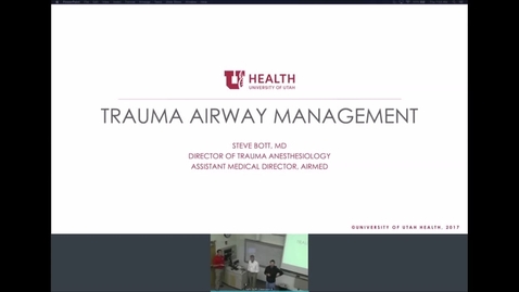 Thumbnail for entry Traumatic Airway Management