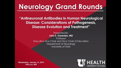 Thumbnail for Antineuronal Antibodies in Human Neurological Disease: Considerations of Pathogenesis, Disease Evolution, and Treatment