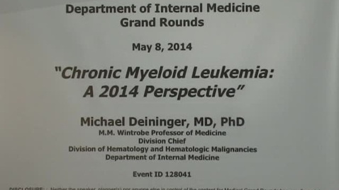 Thumbnail for Chronic Myeloid Leukemia: A 2014 Perspective